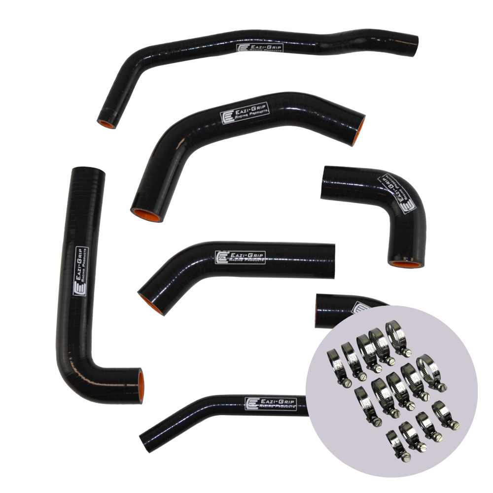 Eazi-Grip Silicone Hose and Clip Kit for Kawasaki ZX-10R 2016 - 2020, black