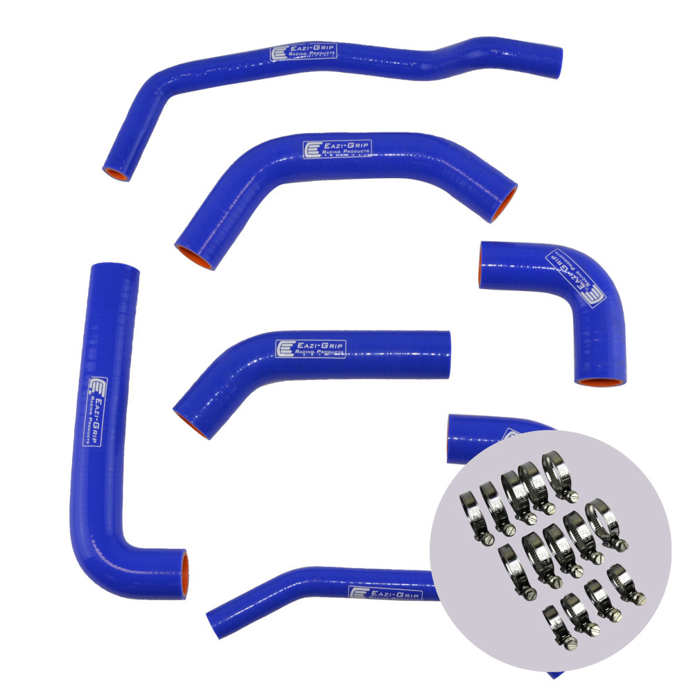 Eazi-Grip Silicone Hose and Clip Kit for Kawasaki ZX-10R 2016 - 2020, blue