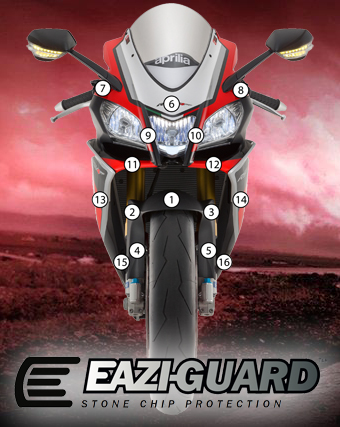 Eazi-Grip Paint Protection Film for Aprilia RSV4 2015 - 2017, gloss or matte