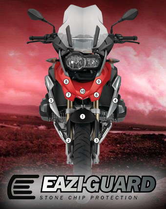 [GUARDBMW001] Eazi-Guard Paint Protection Film for BMW R1200GS 2014 - 2016, gloss or matte (Gloss)