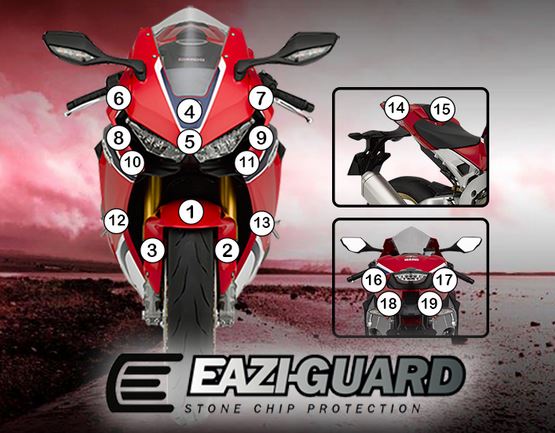 [GUARDHON006] Eazi-Guard Paint Protection Film for Honda CBR1000RR 2017 - 2019, gloss or matte (Gloss)