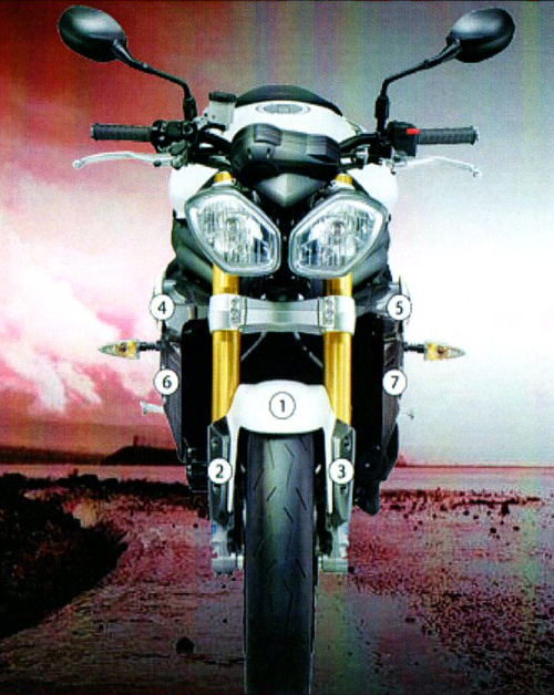 [GUARDTRI001] Eazi-Grip Paint Protection Film for Triumph Speed Triple 2011 - 2015, gloss or matte (Gloss)
