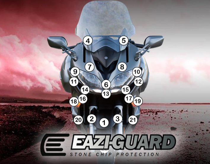 [GUARDYAM006] Eazi-Guard Paint Protection Film for Yamaha FJR1300A, gloss or matte (Gloss)