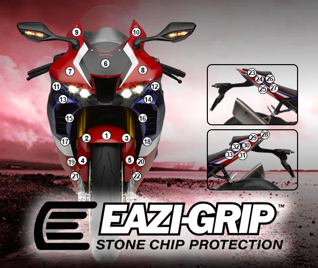 [GUARDHON011] Eazi-Grip Paint Protection Film for Honda CBR1000RR-R 2020 - 2023, gloss or matte (Gloss)
