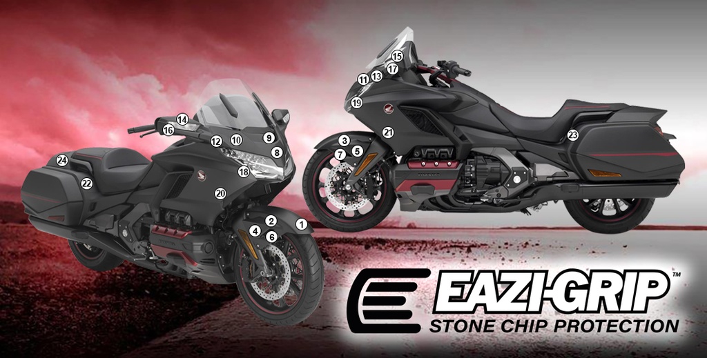 Eazi-Grip Paint Protection Film for Honda Goldwing 2020, gloss or matte