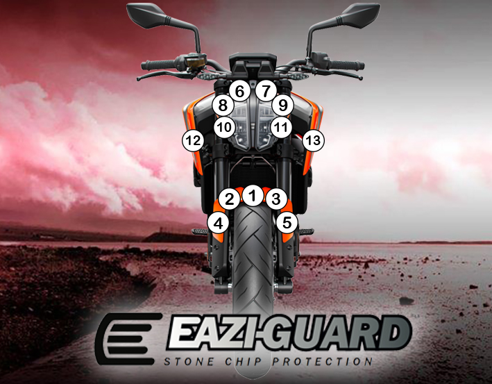 [GUARDKTM005] Eazi-Grip Paint Protection Film for KTM 790 890 Duke, gloss or matte (Gloss)