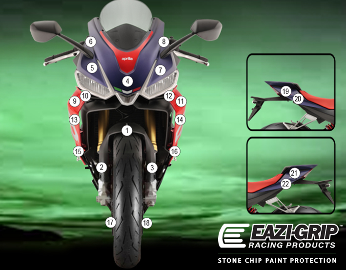 Eazi-Guard Paint Protection Film for Aprilia RS660, gloss or matte