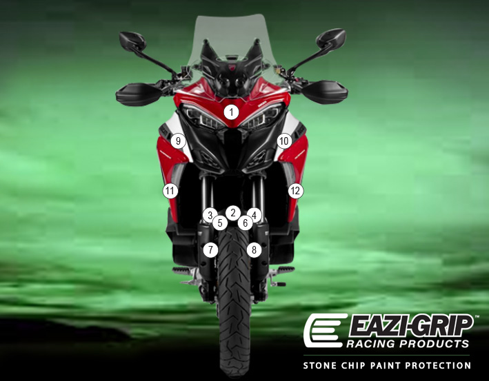 [GUARDDUC013] Eazi-Grip Paint Protection Film for Ducati Multistrada V4, gloss or matte (Gloss)