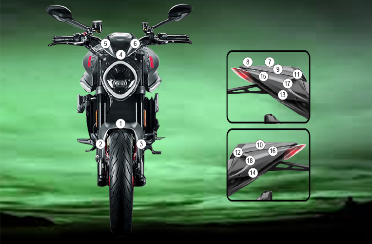 [GUARDDUC015] Eazi-Guard Paint Protection Film for Ducati Monster 2021, gloss or matte (Gloss)
