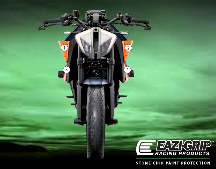 [GUARDKTM007] Eazi-Grip Paint Protection Film for KTM 1290 Super Duke R, gloss or matte (Gloss)