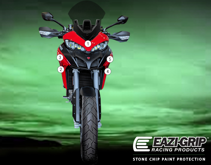 [GUARDDUC019] Eazi-Grip Paint Protection Film for Ducati Multistrada V2, gloss or matte (Gloss)