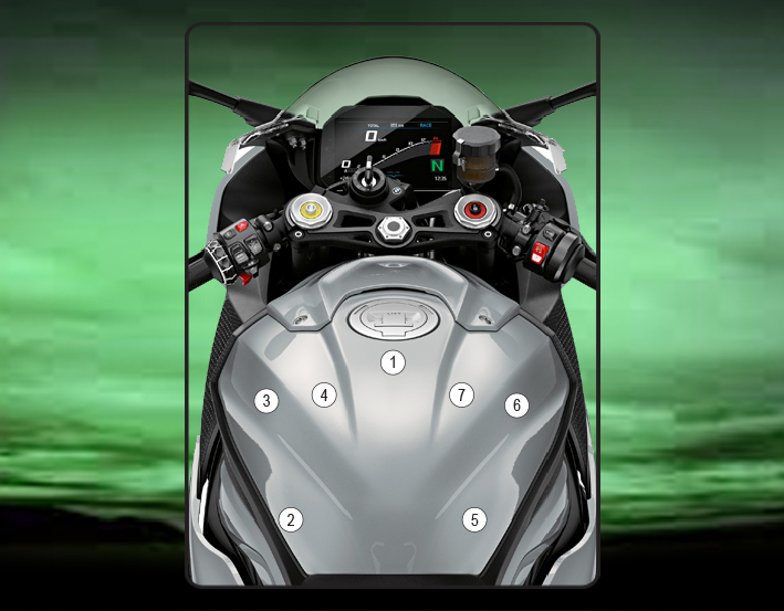 Eazi-Grip Tank Protection Film for BMW S1000RR S1000R M1000RR, gloss or matte