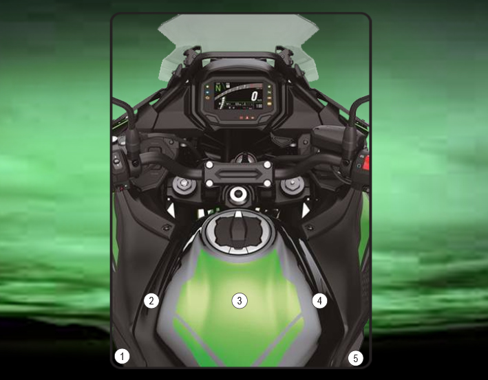 Eazi-Grip Tank Protection Film for Kawasaki Versys 650, gloss or matte