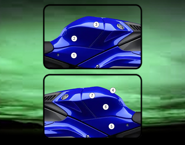 Eazi-Grip Tank Protection Film for Yamaha YZF-R1, gloss or matte