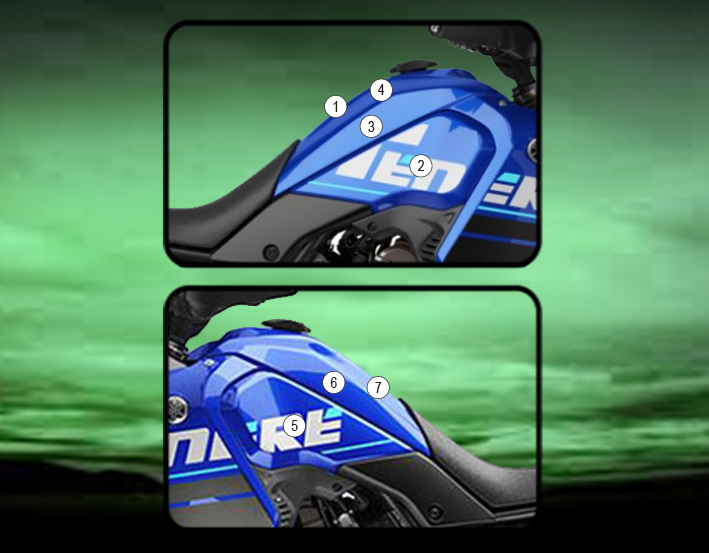 Eazi-Grip Tank Protection Film for Yamaha Tenere 700, gloss or matte