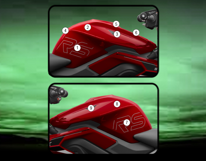 Eazi-Grip Tank Protection Film for Triumph Street Triple R RS 2023, gloss or matte