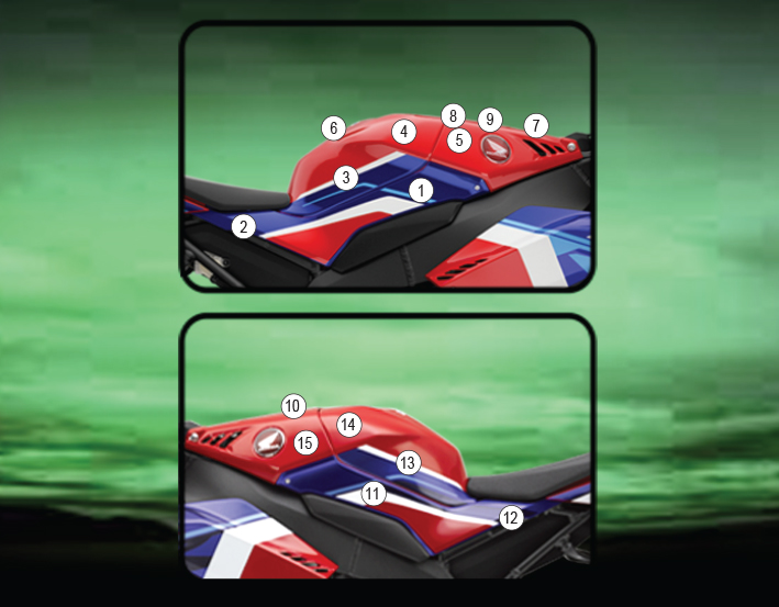 Eazi-Grip Tank Protection Film for Honda CBR1000RR-R, gloss or matte