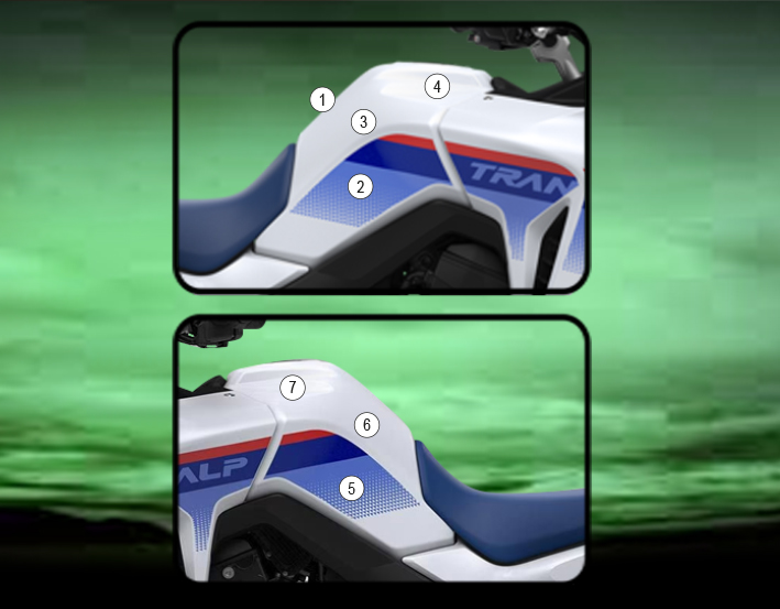 Eazi-Grip Tank Protection Film for Honda XL750 Transalp, gloss or matte