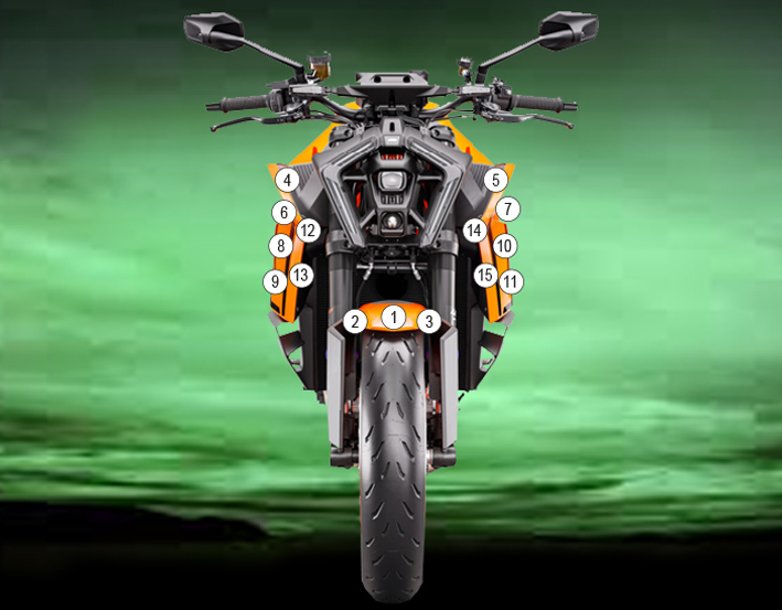Eazi-Guard Paint Protection Film for KTM 1390 Super Duke R, gloss or matte