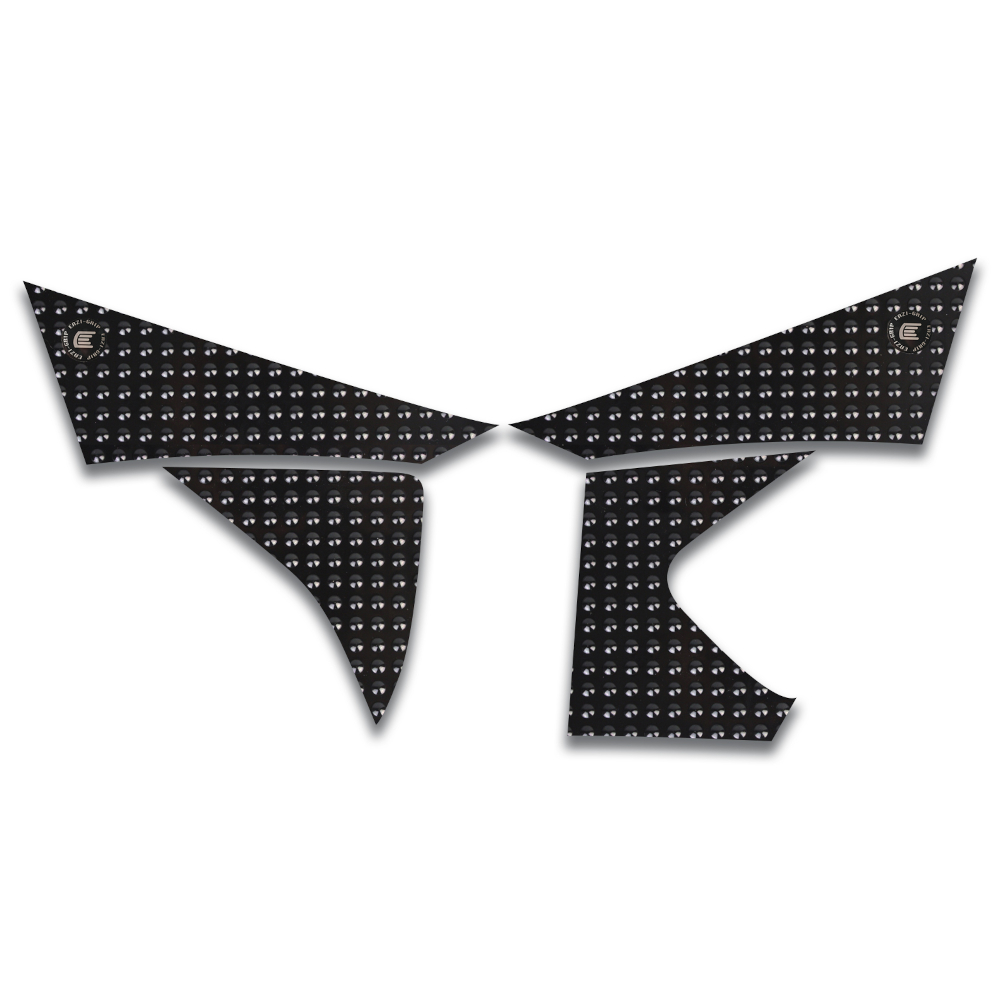 [EVO531BL] Eazi-Grip EVO Tank Grips for KTM EXC EXC-F SX SX-F SMR, clear or black (Black)
