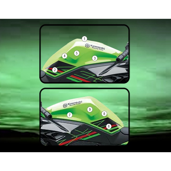 Eazi-Grip Tank Protection Film for Kawasaki ZX-4R RR