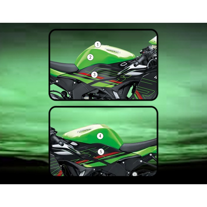 Eazi-Grip Tank Protection Film for Kawasaki ZX-6R