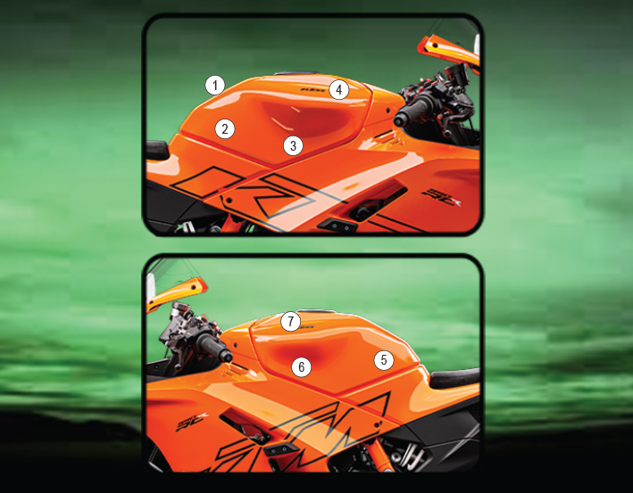 Eazi-Grip Tank Protection Film for KTM 990 RC R