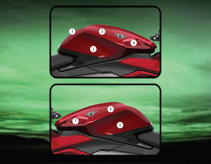 Eazi-Grip Tank Protection Film for Triumph Daytona 660