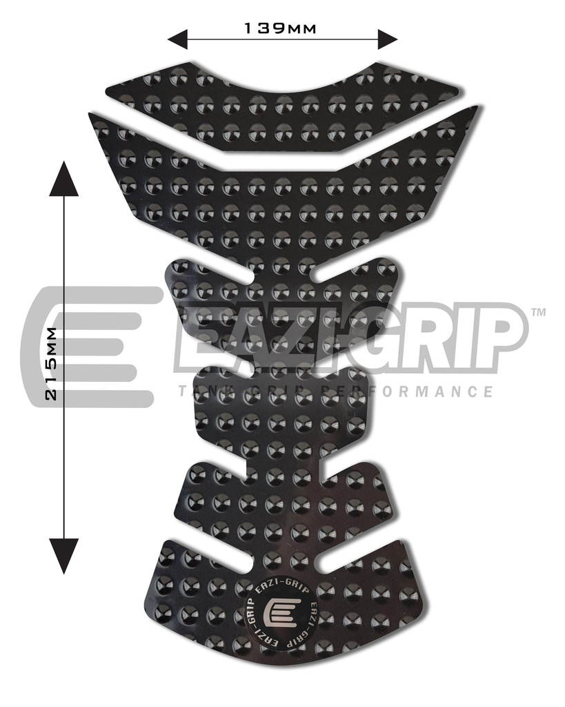 Eazi-Grip EVO Centre Tank Pad D 139mm x 215mm, clear or black